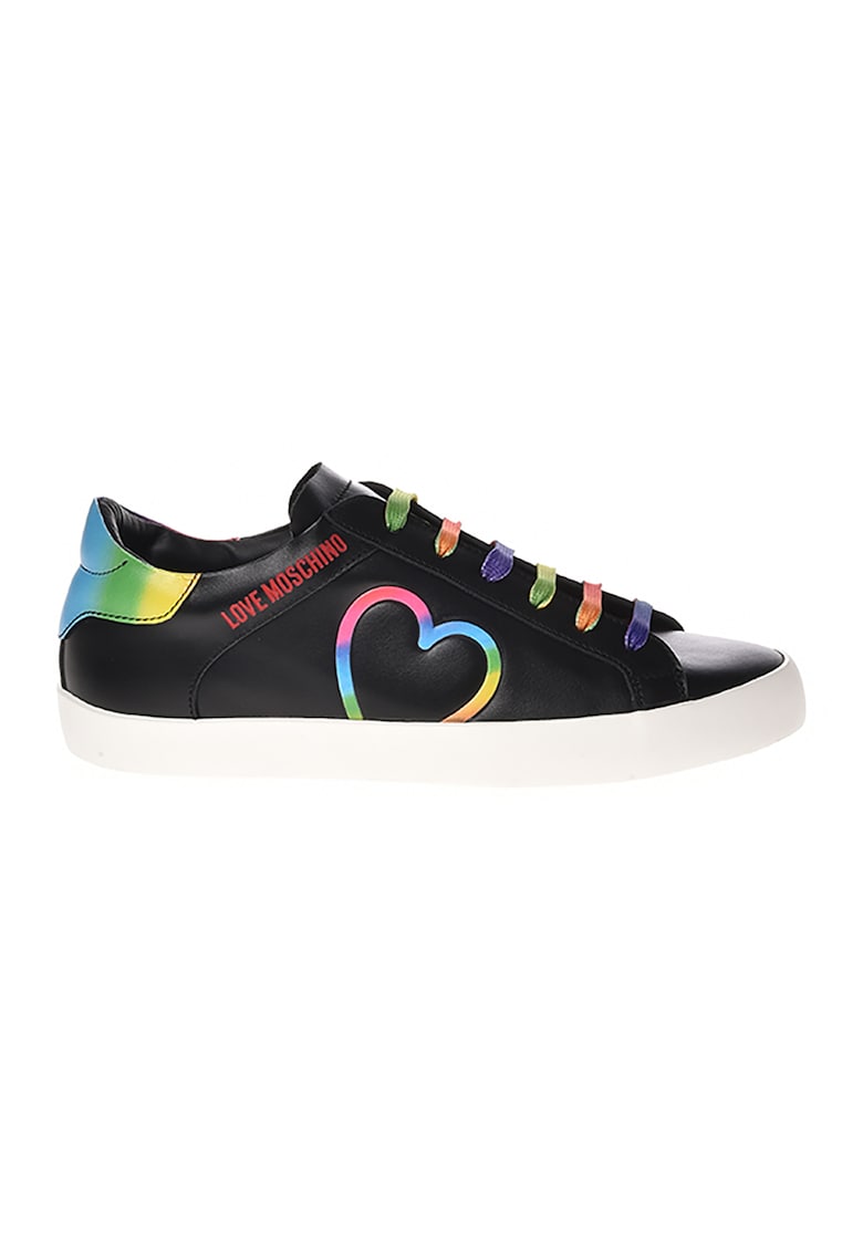 Pantofi sport cu sireturi contrastante si logo Love Moschino fashiondays.ro