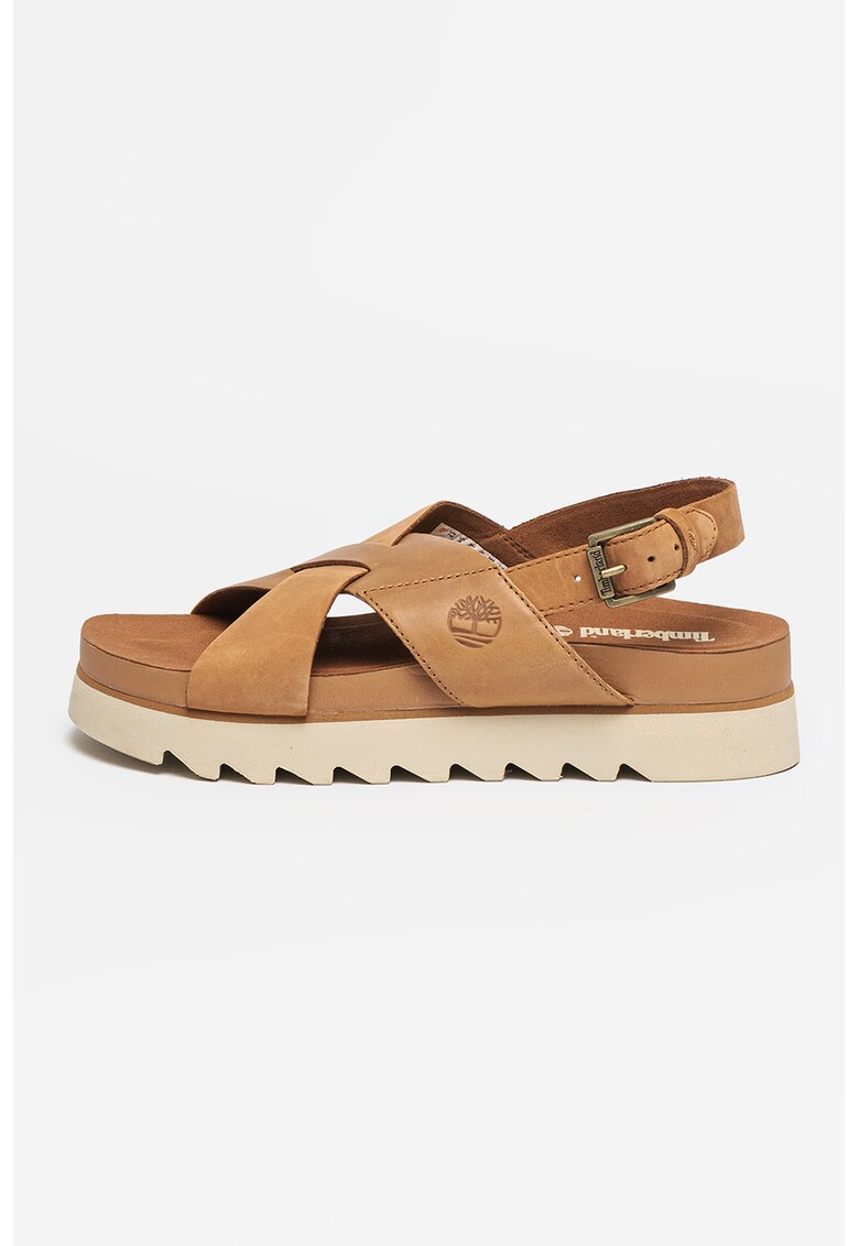 Sandale flatform de piele Santa Monica