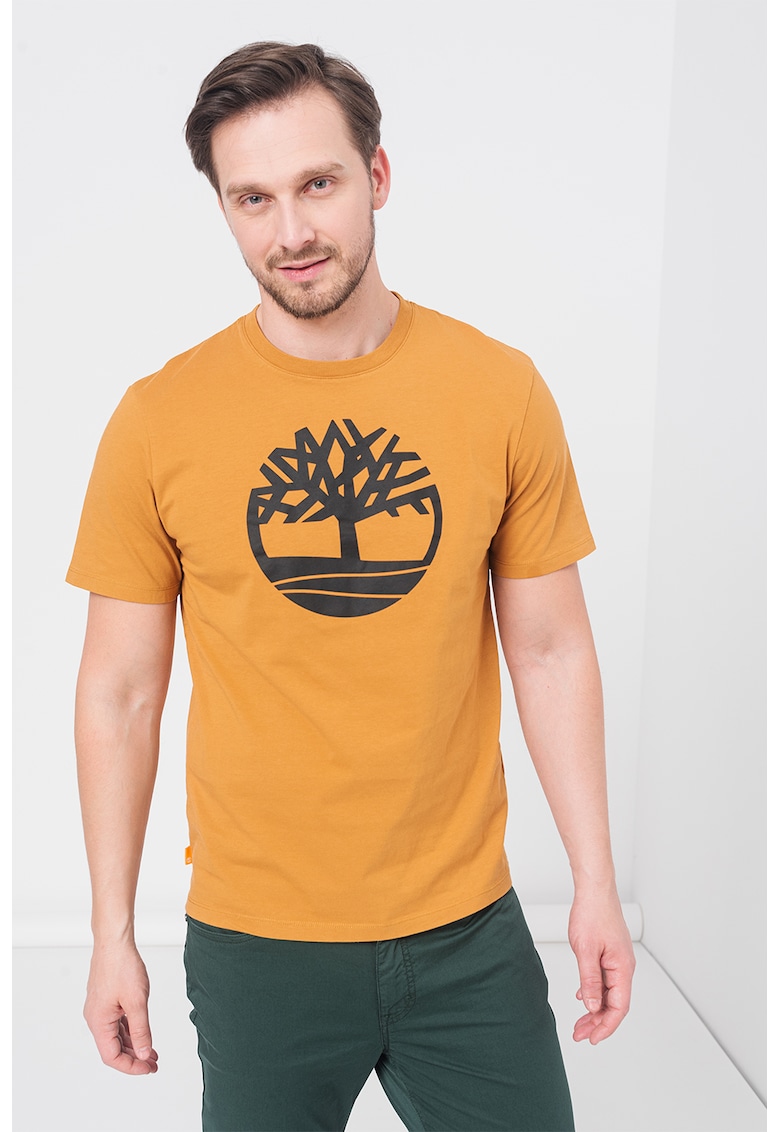 Tricou de bumbac cu logo Kennebec River Tree