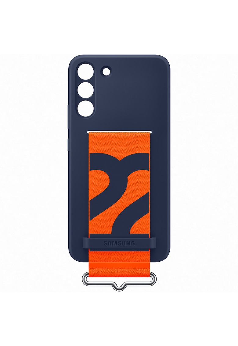 Husa de protectie Silicone Cover with Strap pentru Galaxy S22 PLUS