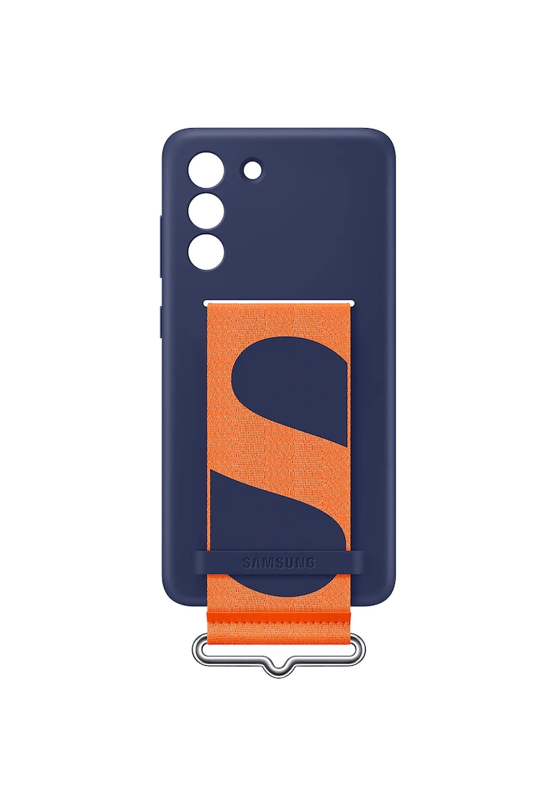 Husa de protectie Silicone Cover with Strap pentru Galaxy S21 FE 5G