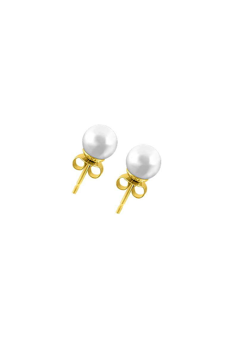 Cercei de aur de 14K – decorati cu perle de apa dulce MINIONETTE Reduceri si Transport Gratuit fashiondays.ro imagine noua