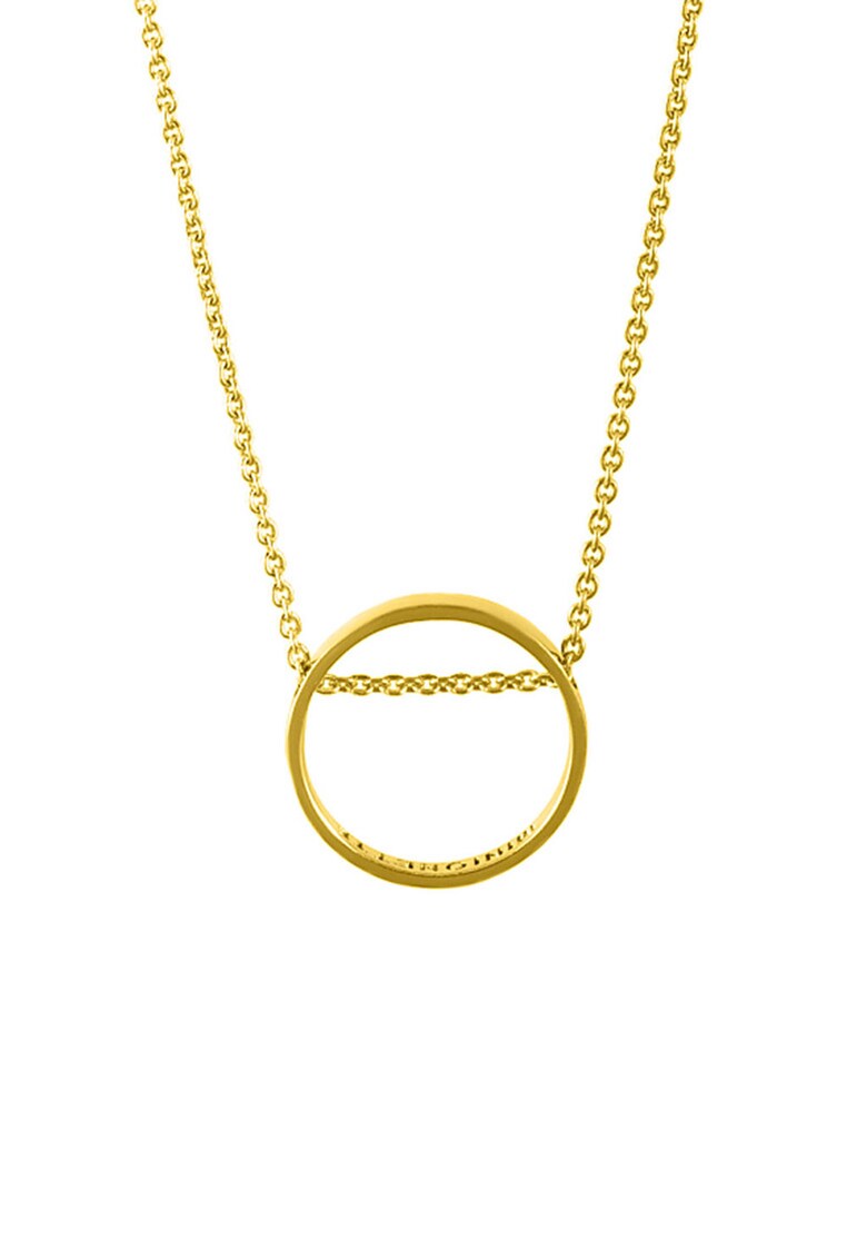 Colier de aur de 14K – decorat cu talisman rotund fashiondays imagine noua