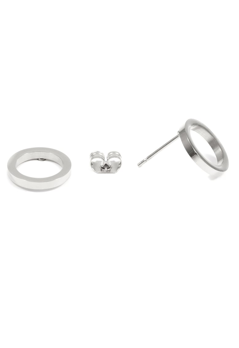 Cercei rotunzi argint 925 - aspect lucios - diametru 1.4cm
