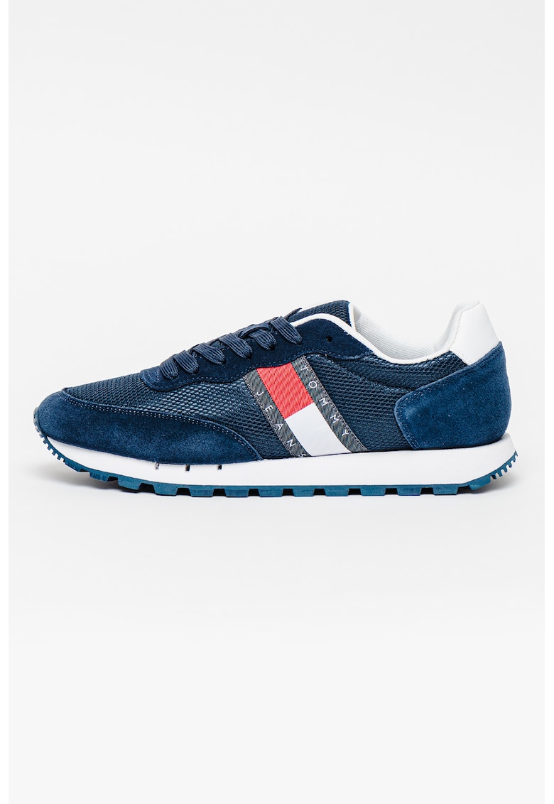 Pantofi sport de plasa si piele intoarsa cu logo Pantofi sport de plasa si piele intoarsa cu logo fashiondays.ro