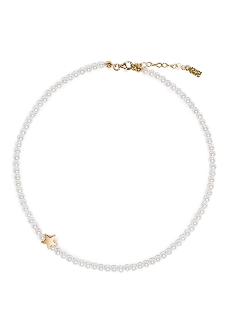 Colier din perle sintetice cu elemente din argint fashiondays.ro