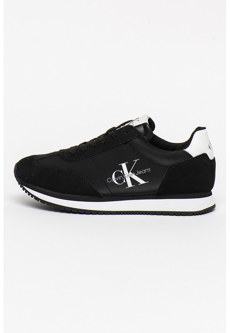 Pantofi sport cu garnituri din piele intoarsa Retro Runner