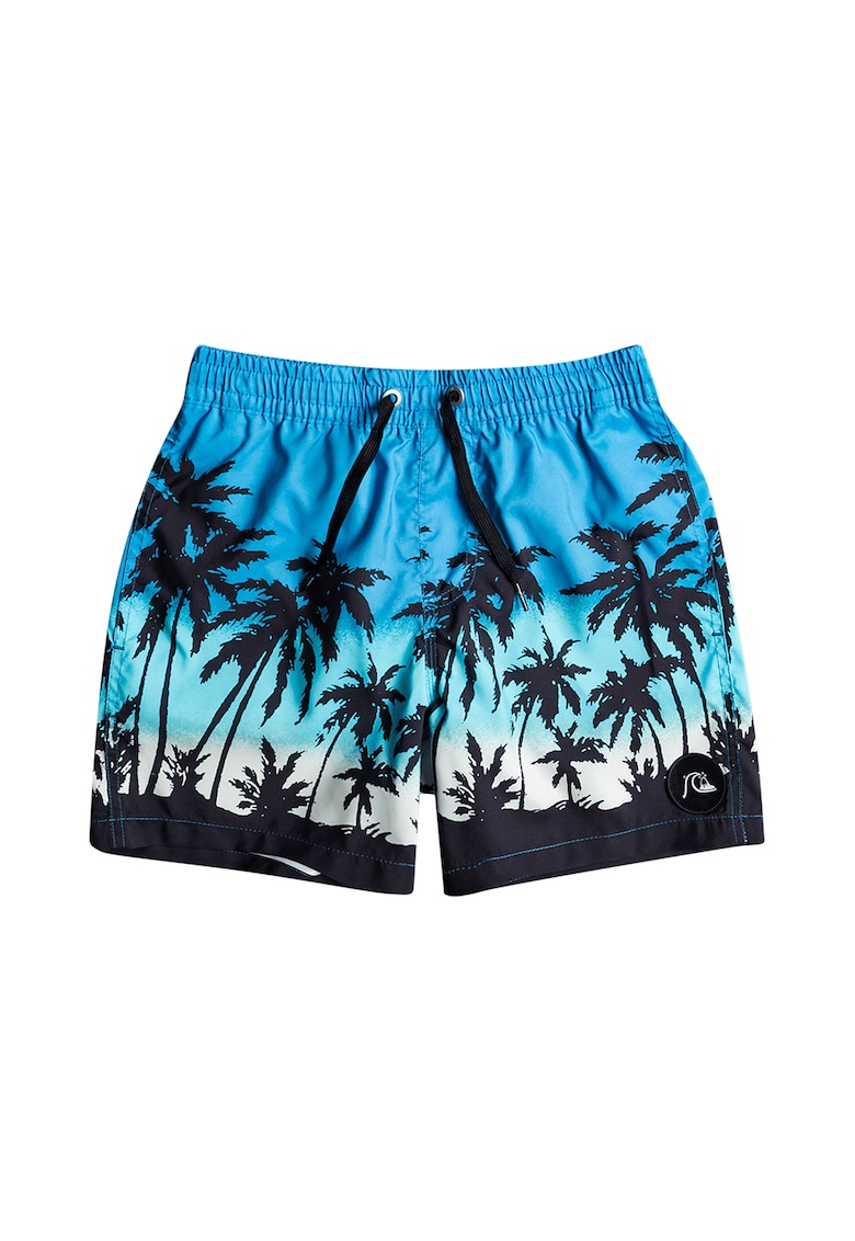 Pantaloni scurti de baie cu imprimeu tropical Paradise