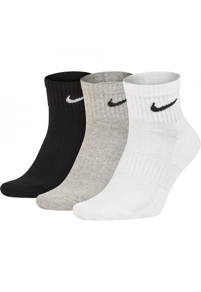 Set 3 perechi sosete  Everyday Cushioned Ankle - alb/gri/negru -