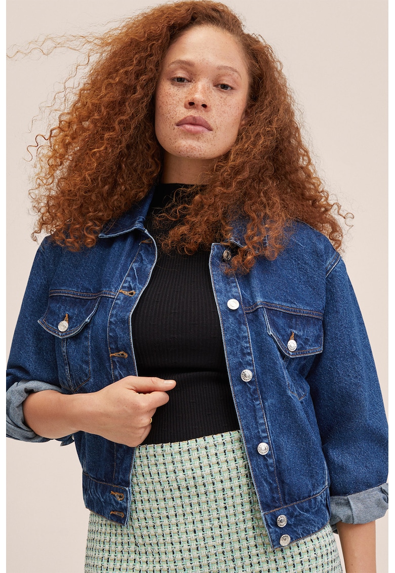 Къса пола Treze Tweed Mango