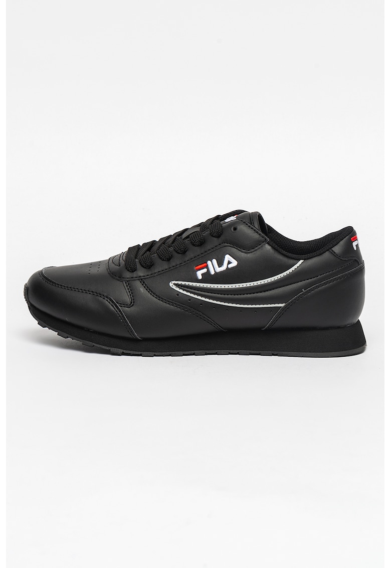 Pantofi sport de piele ecologica cu logo brodat Orbit Low