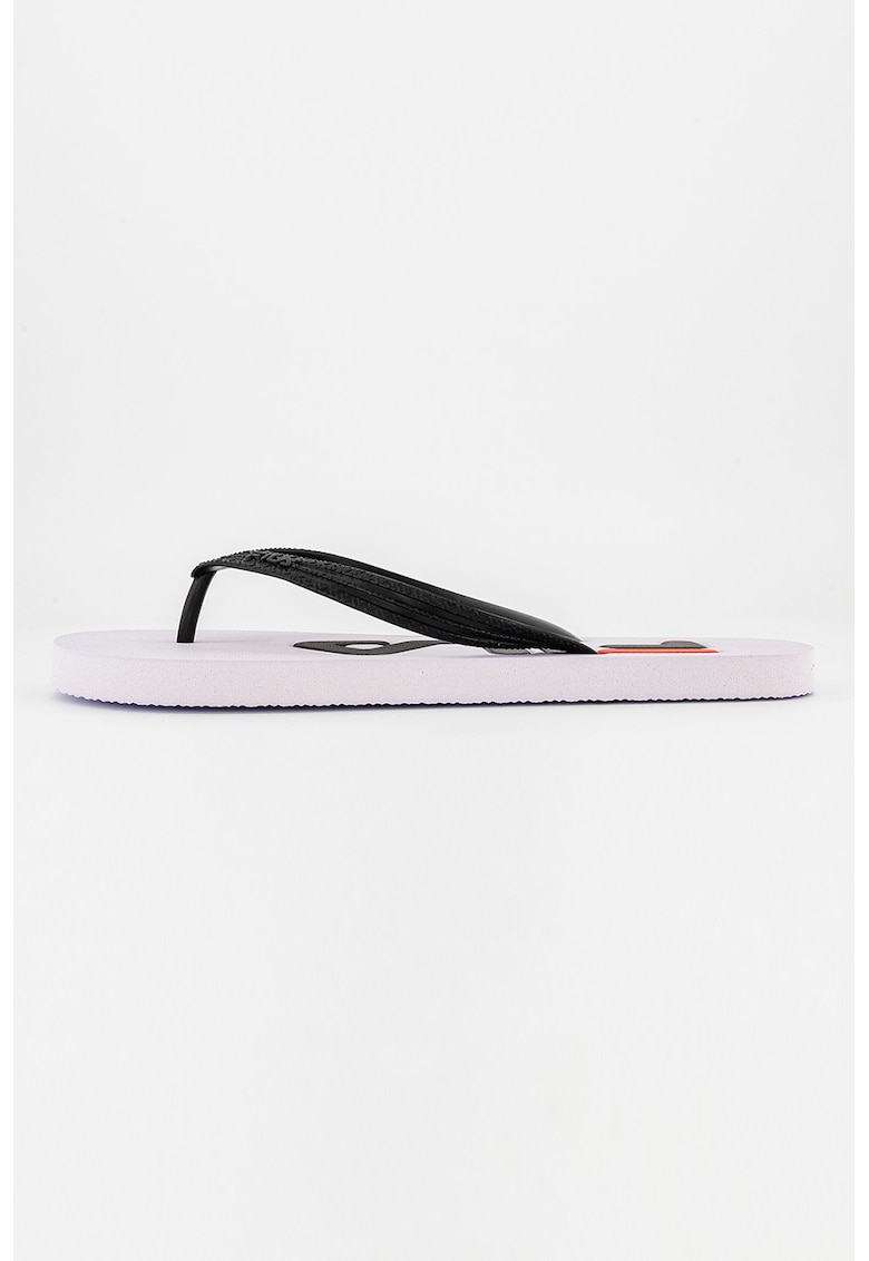 Papuci flip-flop uni Troy - Alb/Negru