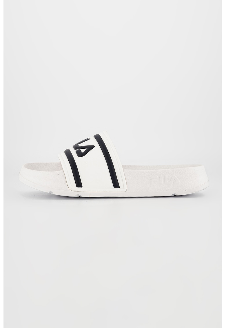 Papuci cu logo contrastant Morro Bay - Alb