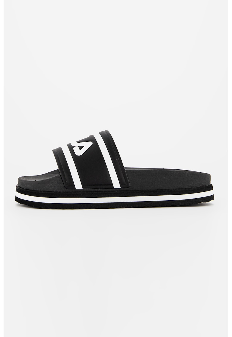 Papuci flatform cu imprimeu logo Morro Bay