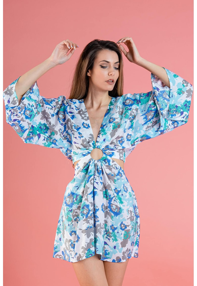 Rochie din bumbac cu decupaje Shelby