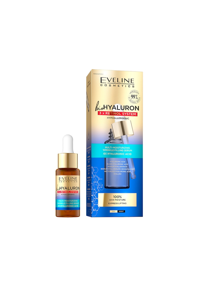 Serum multi-hidratant pentru umplerea ridurilor Bio Hyaluron 3X Retinol System - 18ml