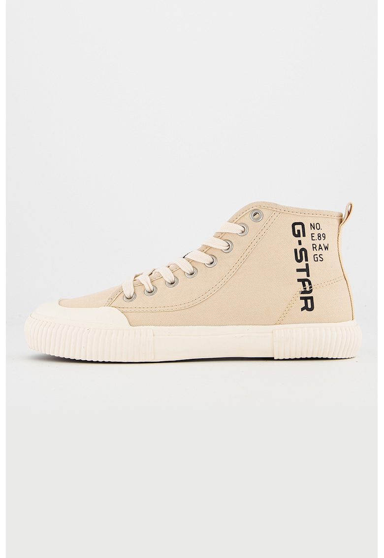 Tenisi high-top cu varf intarit