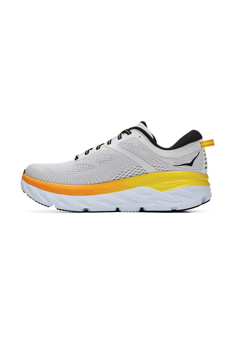 Pantofi din material textil cu insertii din material sintetic pentru alergare Bondi 7 alergare imagine noua gjx.ro