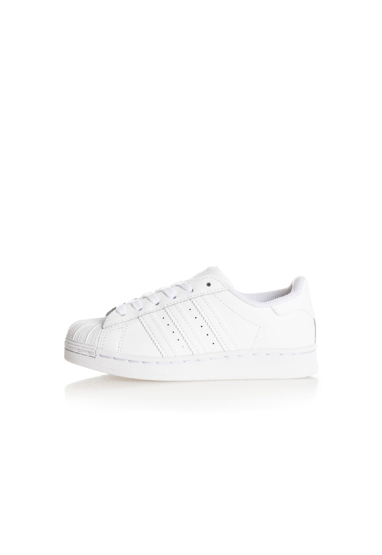 Pantofi sport pentru copii Superstar - Piele ecologica - Alb