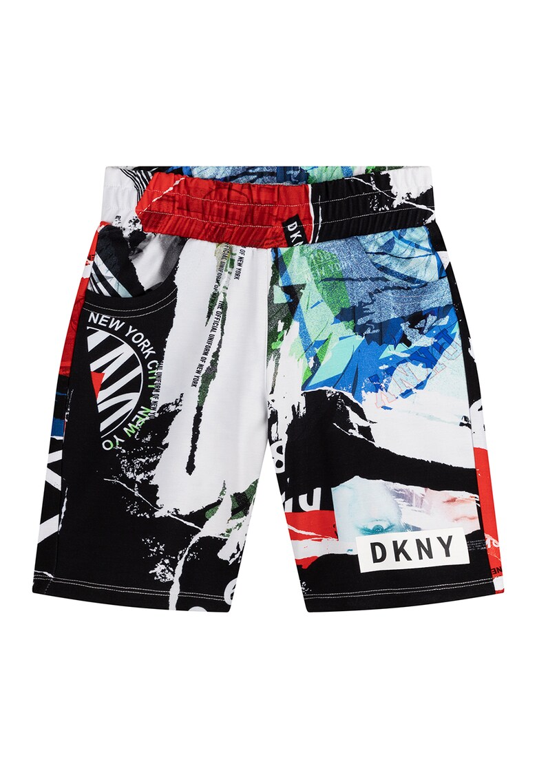 Pantaloni scurti de inot cu imprimeu logo discret DKNY DKNY