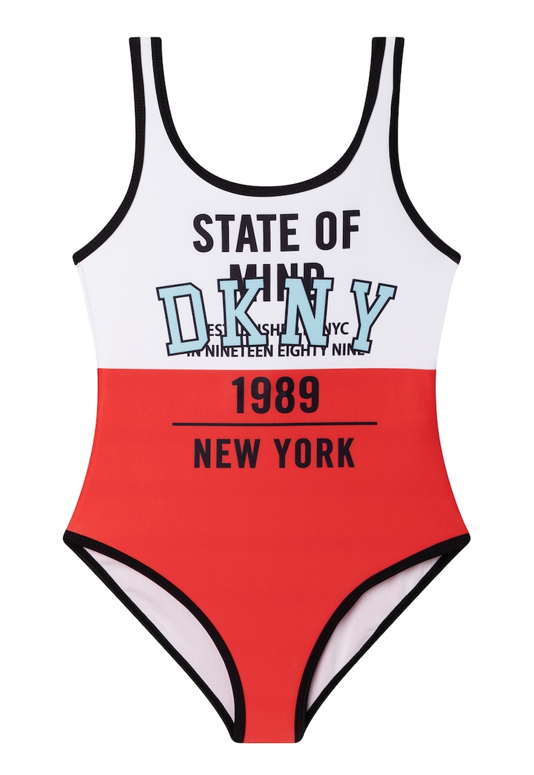 Costum de baie intreg cu logo DKNY  Costume de baie