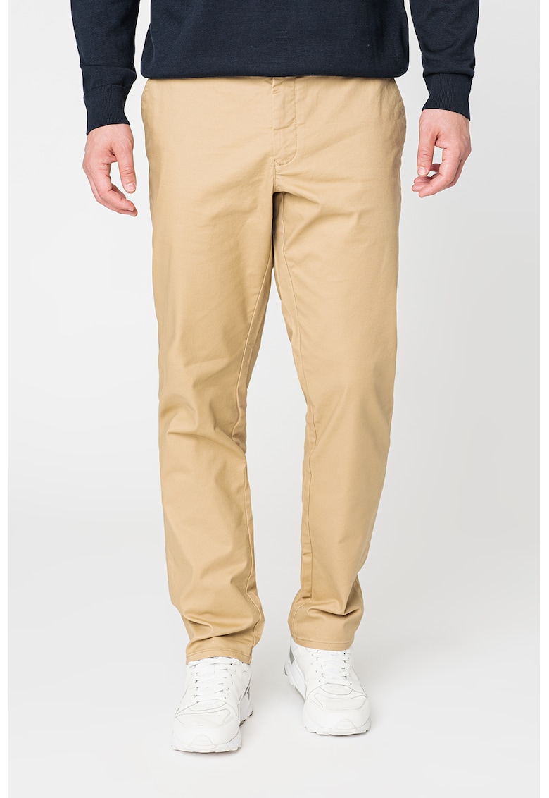 Pantaloni chino slim fit cu talie medie Hallden