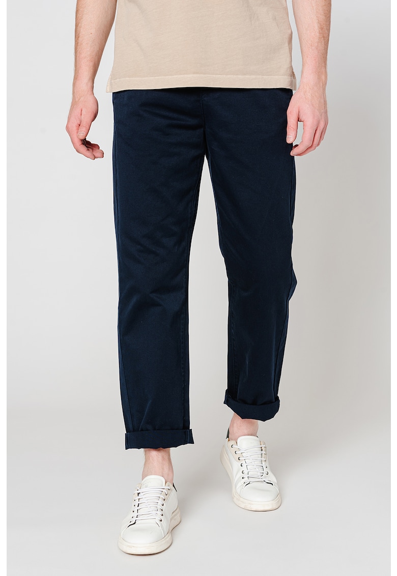 Pantaloni chino cu croiala dreapta fashiondays.ro imagine 2022 reducere