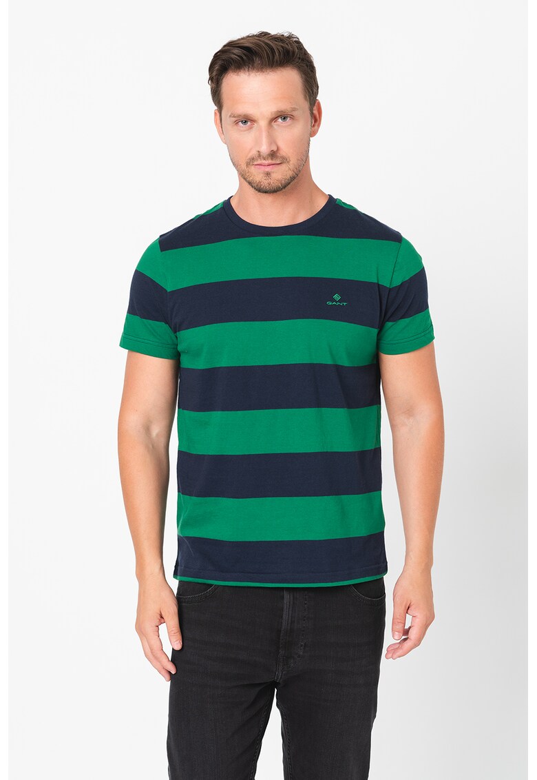 Памучна тениска Barstripe с райе Gant