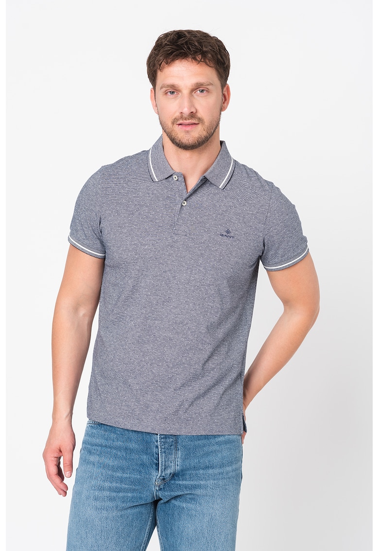 Tricou polo din bumbac detaliu logo brodat Tone