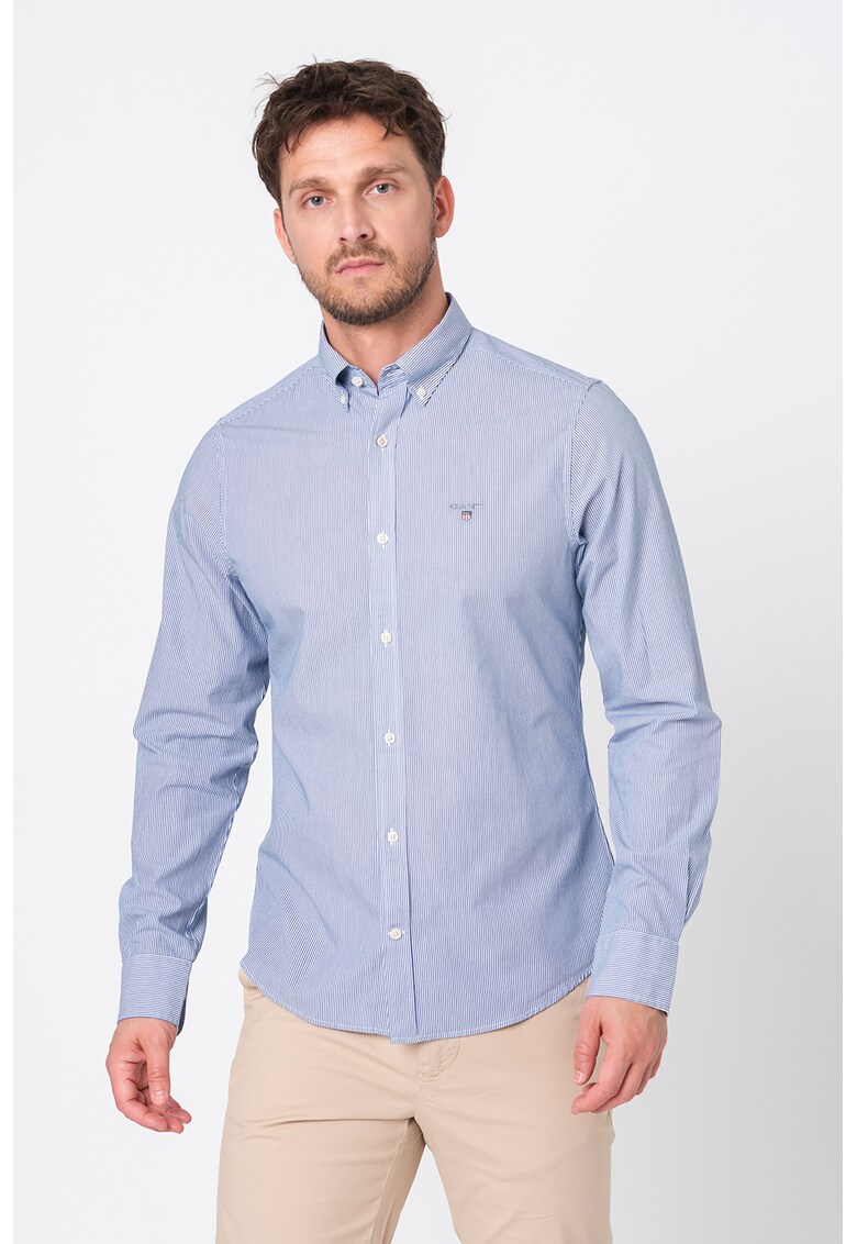 Camasa slim fit cu dungi Banker Camasa slim fit cu dungi Banker fashiondays.ro