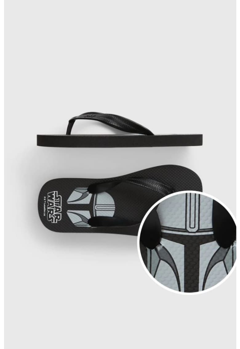 Papuci flip-flop cu imprimeu Stars Wars fashiondays.ro imagine noua 2022