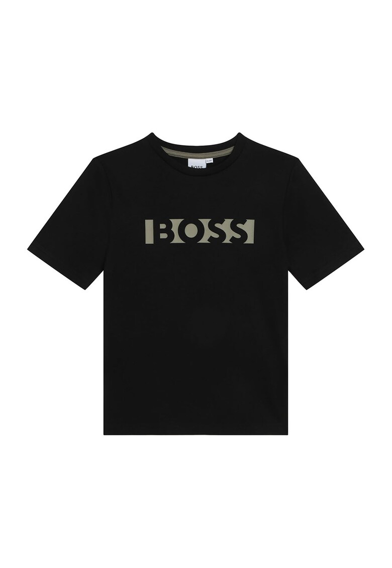 Tricou de bumbac cu imprimeu logo Boss imagine lareducerisioferte.ro 2022