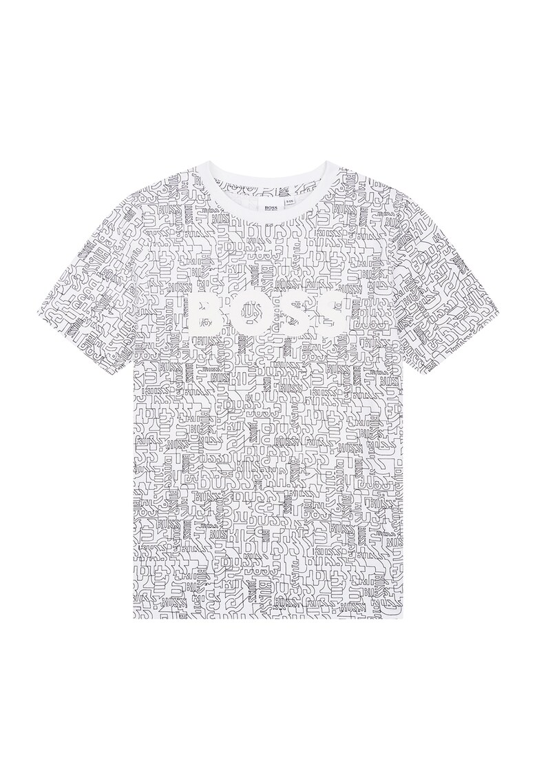Tricou cu imprimeu logo Boss imagine lareducerisioferte.ro 2022
