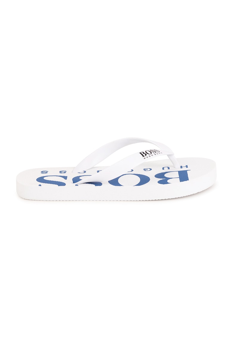 Boss Kidswear Papuci flip-flop cu imprimeu logo