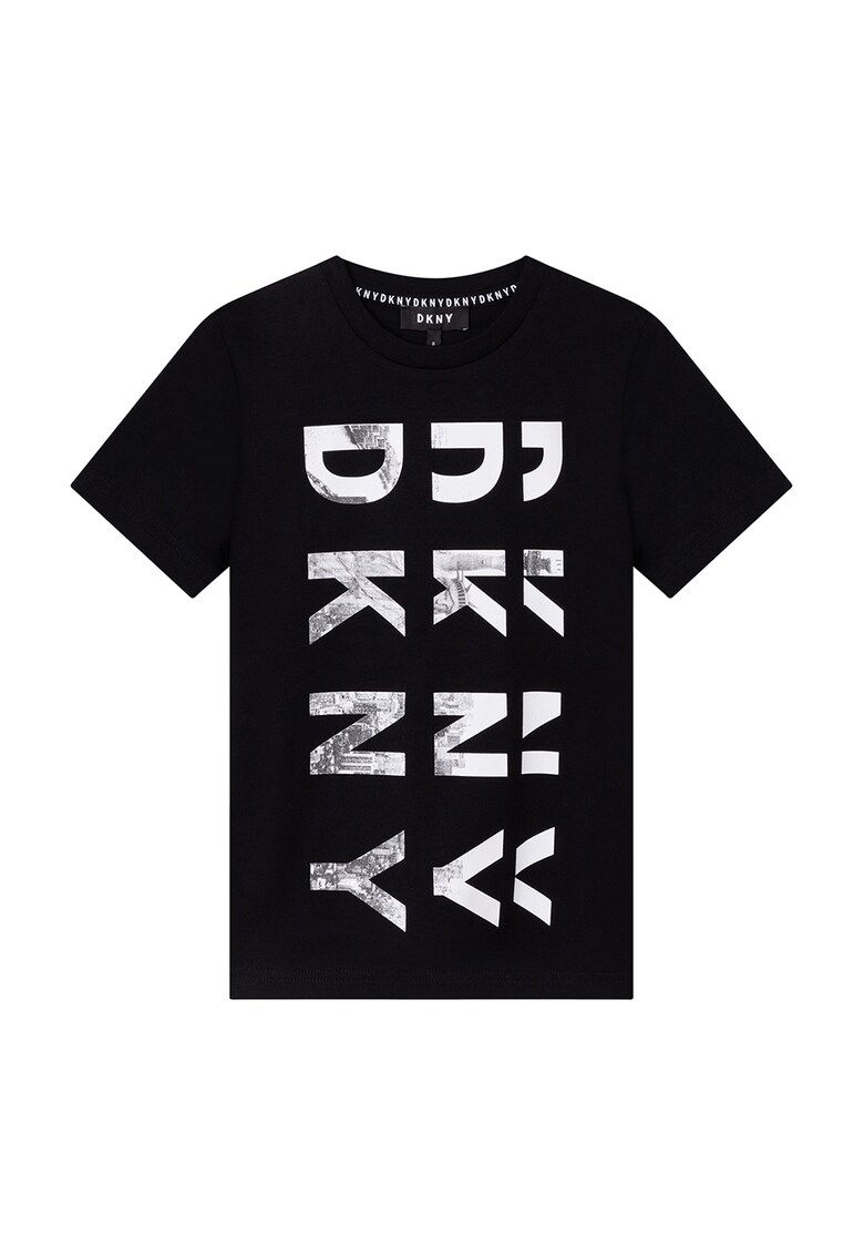 Tricou cu imprimeu logo supradimensionat DKNY  Imbracaminte