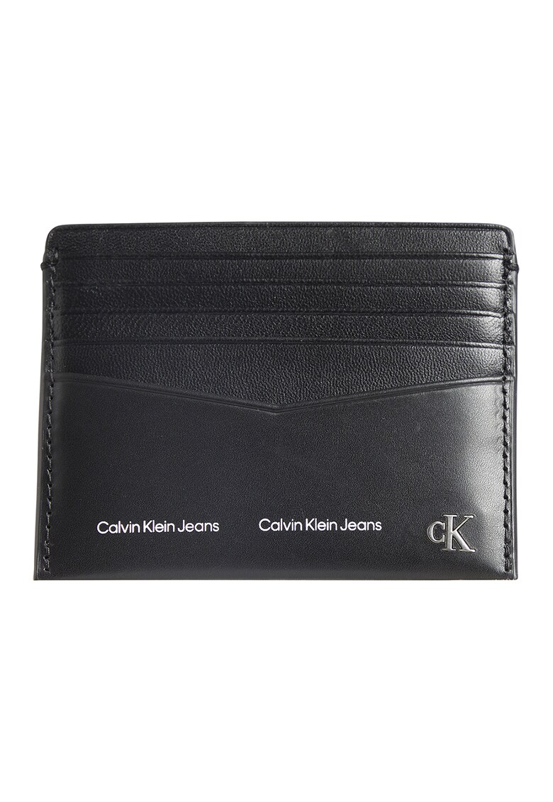 Portcart de piele cu logo Calvin Klein Jeans