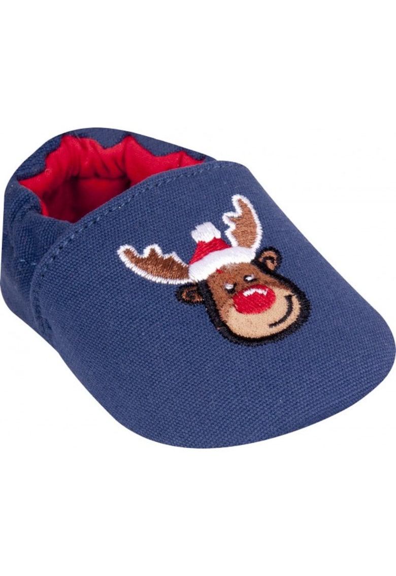 Botosei - Tip Balerini Santa's Reindeer - Bumbac - Albastru