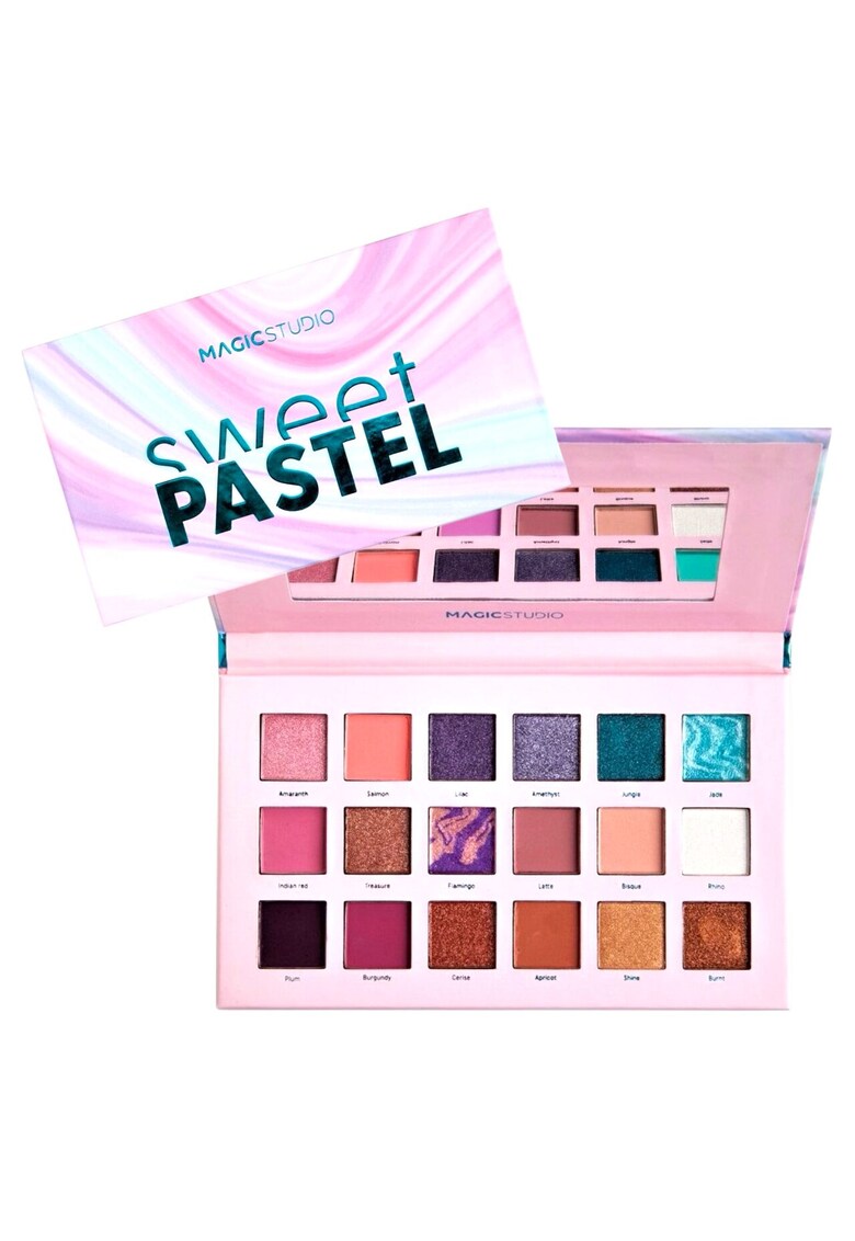 Paleta fard de pleoape Sweet Pastel - 18 Culori -
