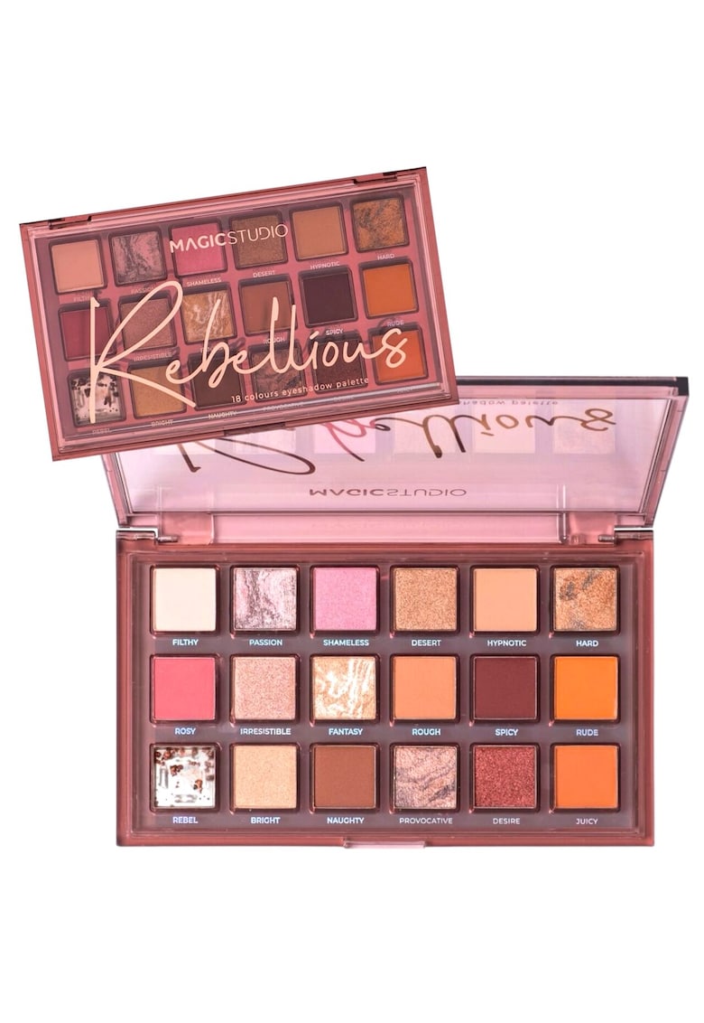 Paleta fard de pleoape Rebellious - 18 Culori -