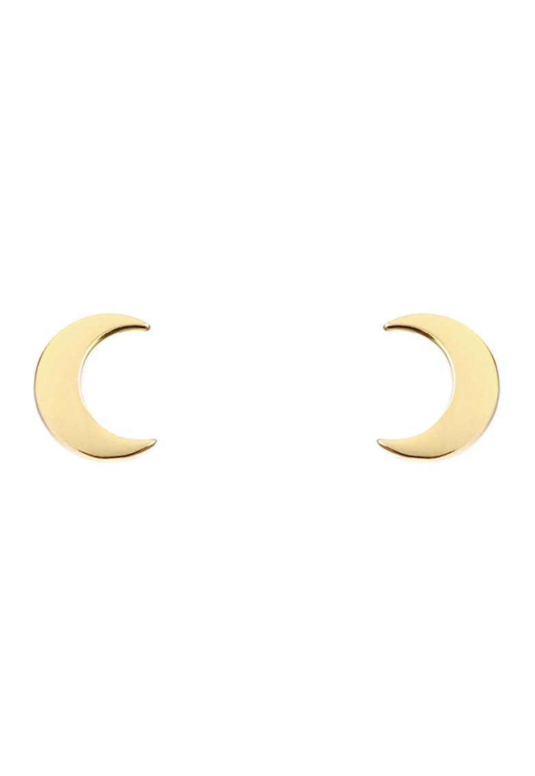 Cercei placati cu aur de 14K – in forma de luna fashiondays imagine noua