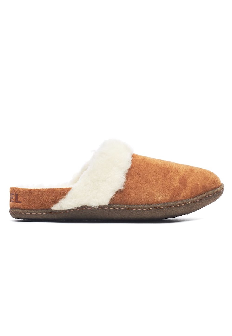 Papucei de casa - model Nakiska Slide II - Piele Intoarsa