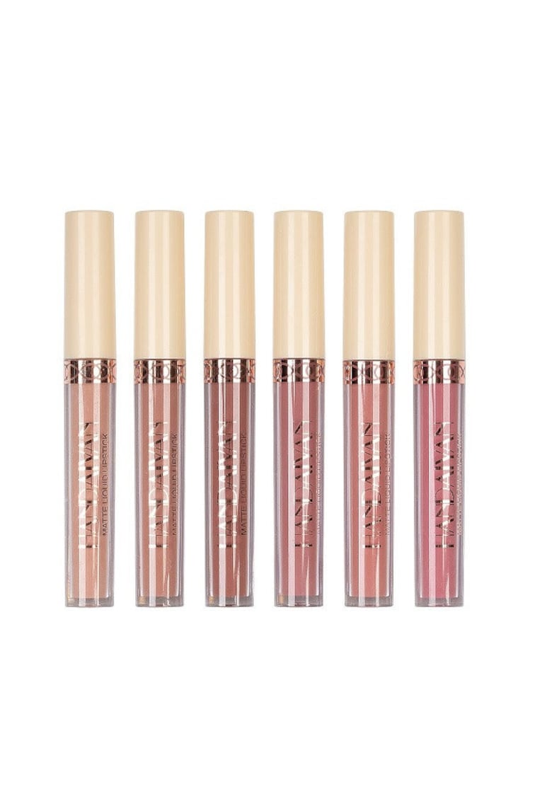 Set rujuri de buze - Rose Matte Liquid Lipstick - 6 - B
