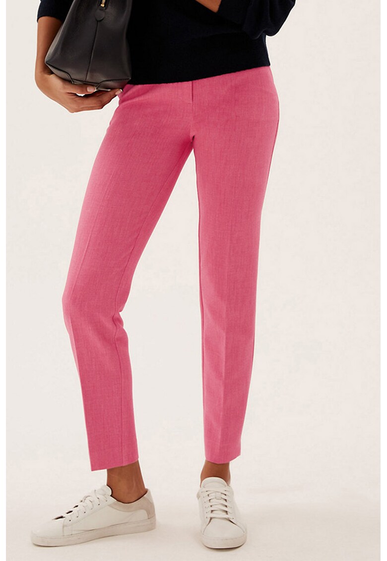 Pantaloni slim fit crop fashiondays.ro