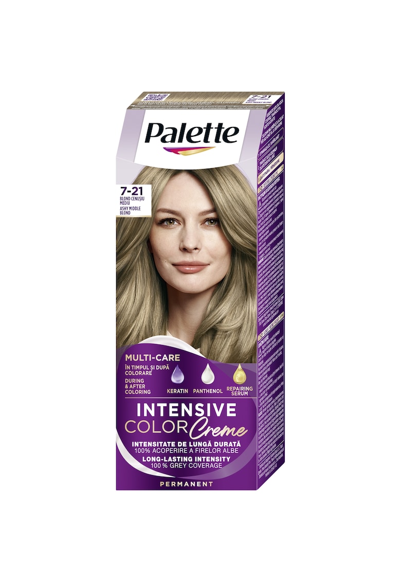 Vopsea de par permanenta Intensive Color Cream - 110 ml - 7-21 - 110 ml