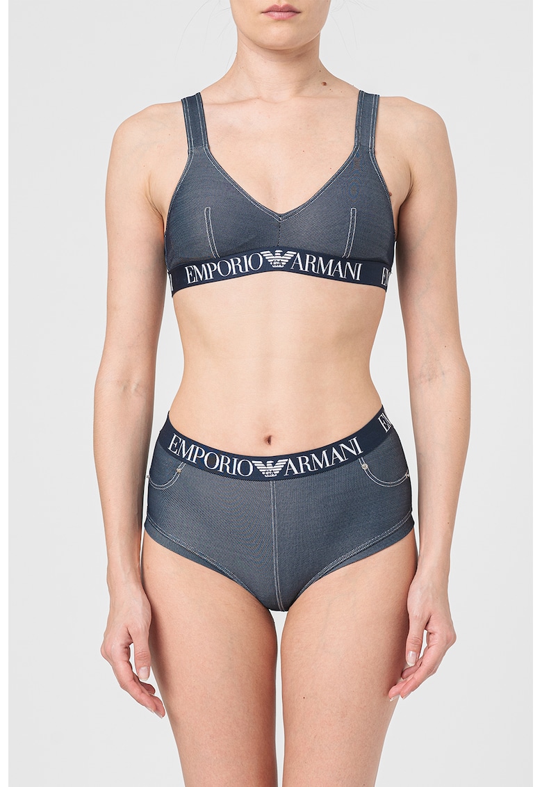 Emporio Armani Underwear Бански от 2 части с лого за Жени Emporio Armani Underwear Бански от 2 части с лого за Жени
