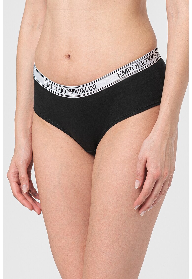 Бикини тип хипстър с лого Emporio Armani Underwear