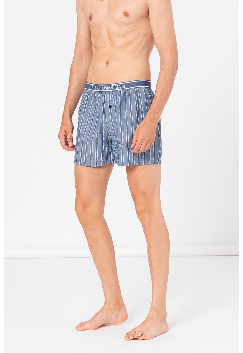 Раирани боксерки с лого Emporio Armani Underwear