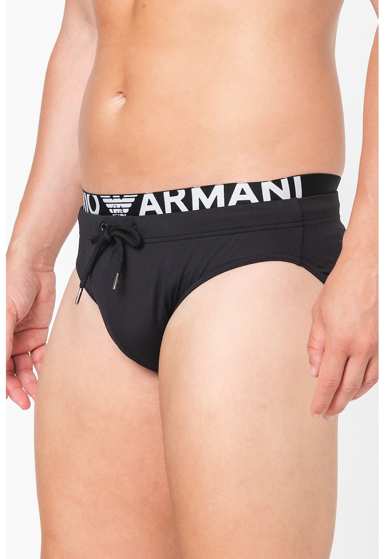 Slip cu snur Emporio Armani Underwear baie