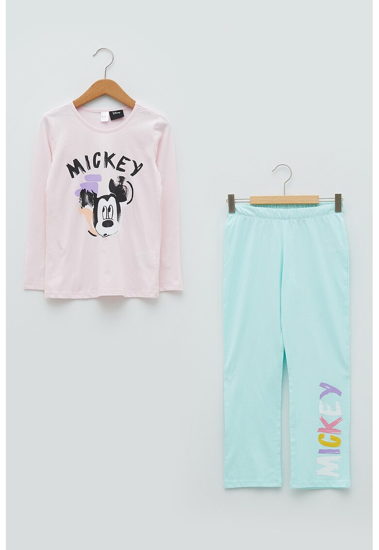 Pijama cu imprimeu cu Mickey Mouse
