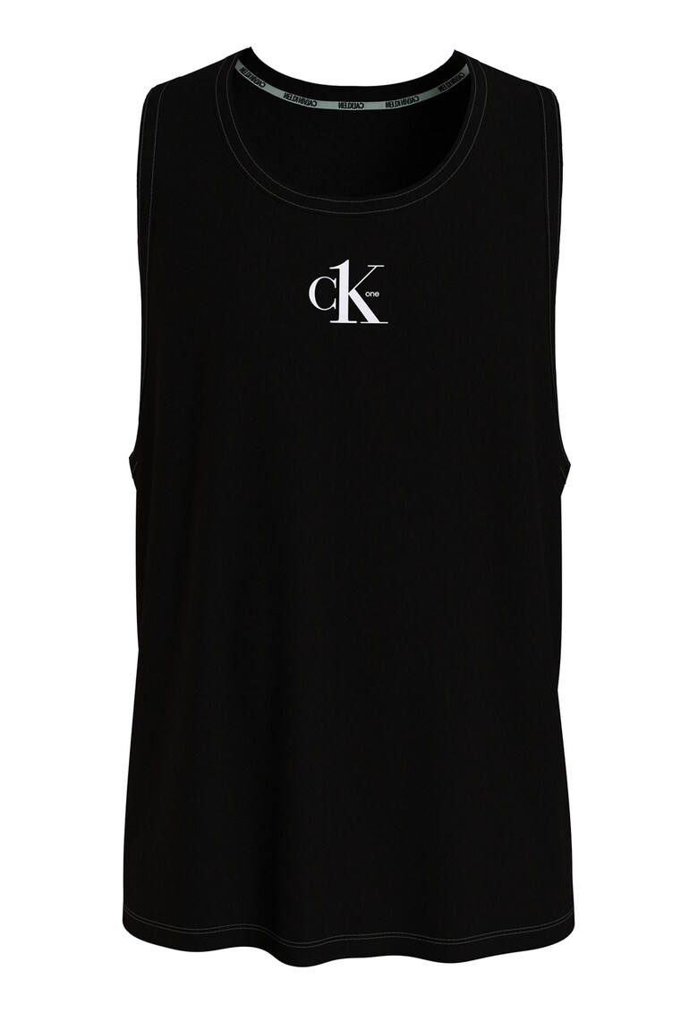 Топ от органичен памук с лого CALVIN KLEIN